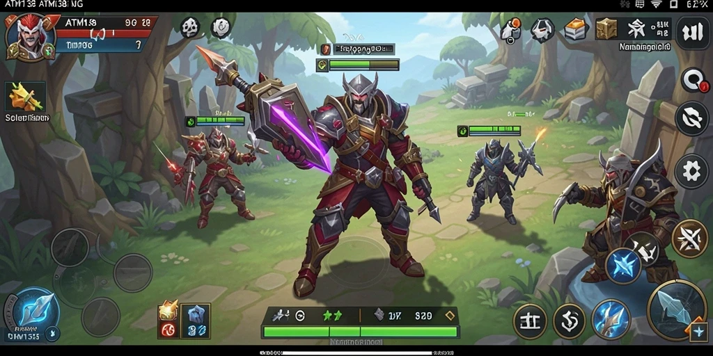 Screenshot gameplay <strong>ATM138</strong> menampilkan aktivitas strategis yang intens.