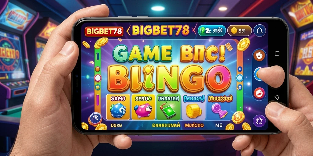Tampilan gameplay seru dan interaktif dari BIGBET78 saat bermain Bingo.