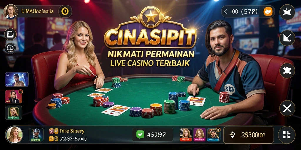 Tampilan utama gameplay CINASIPIT yang mendebarkan dan interaktif.