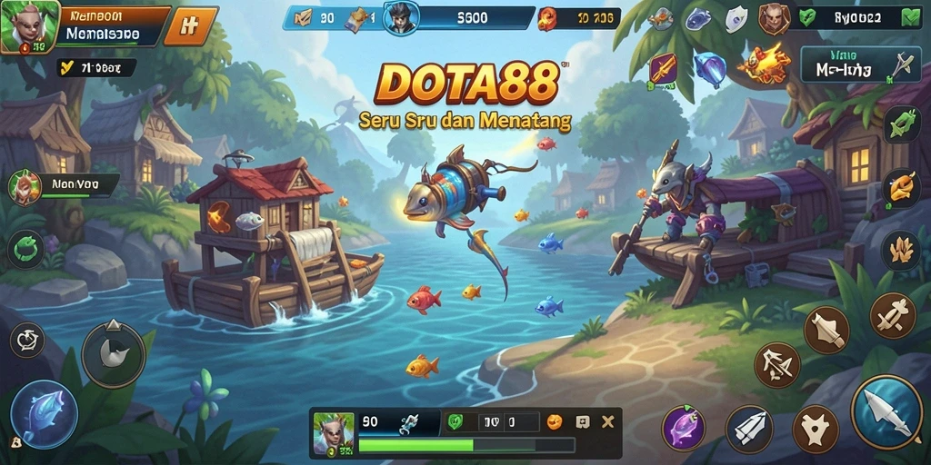 Tangkapan layar DOTA88 menampilkan gameplay yang realistis dan menggugah semangat memancing.