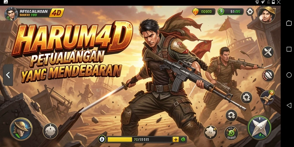 Tampilan menarik dari gameplay HARUM4D yang intens.