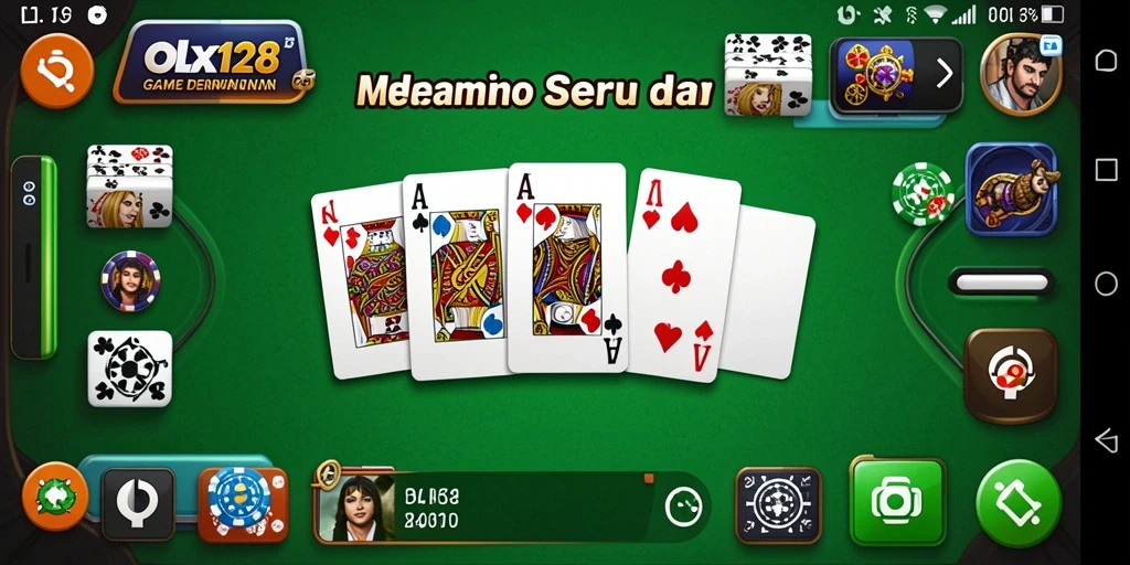 Tampilan menakjubkan dari gameplay Domino yang seru di OLX128.